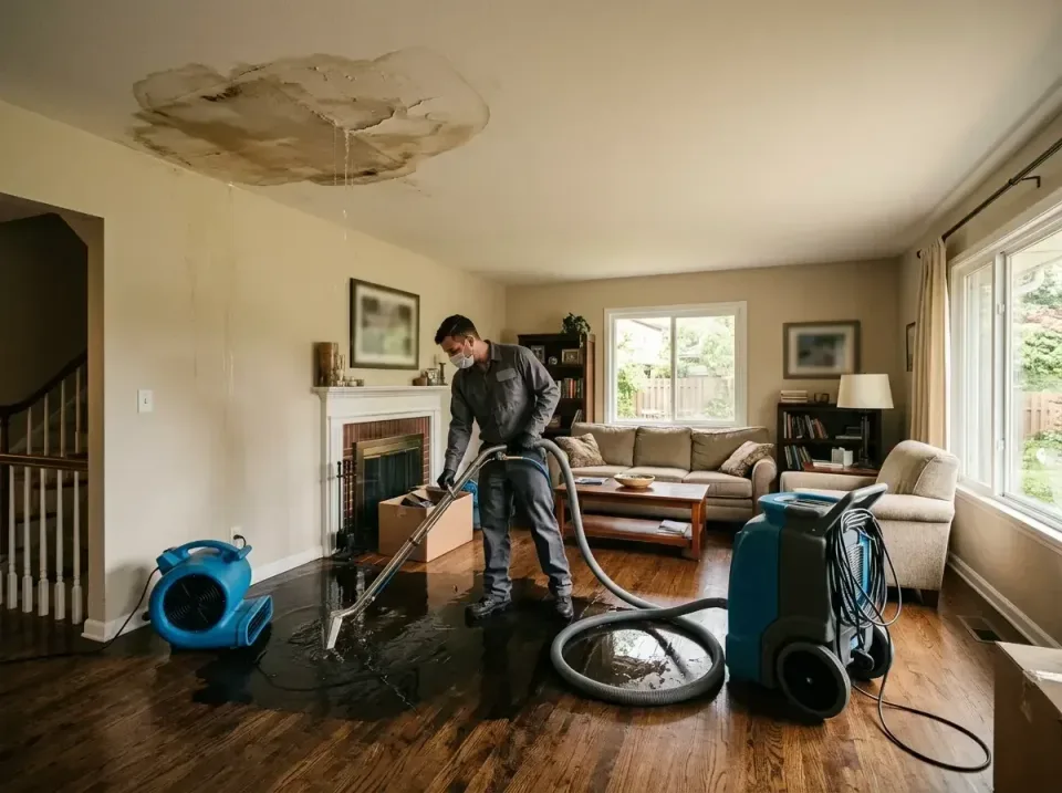 attic-pipe-burst-ceiling-drip-008 — frequently asked questions, Water Damage Restoration & Carpet Care in Melvindale, MI